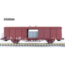 EXACT-TRAIN EX20564 Hbs [2301] Mannschaftswagen mit Bremserbühne, 11 Sicken (zu öffnende Türen), DR, Ep. IV