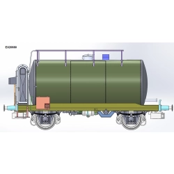 EXACT-TRAIN EX20680 Wagon cysterna 30m3 typu Uerdinger (lekka) BP Schwarz, DB, Ep. IV