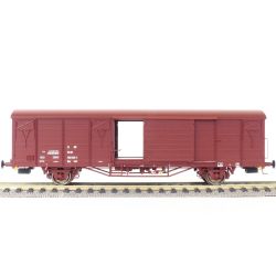 EXACT-TRAIN EX20707 Güterwagen Gbs [1500] 21 RIV 50 150 0135-1, 7 Sicken, Tür ohne Verstärkung (zu öffnenden Türen), DR, Ep. IV