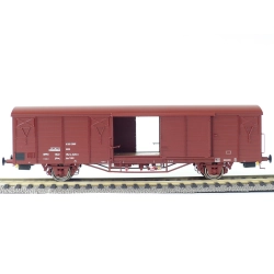 EXACT-TRAIN EX20709 Güterwagen Gbs258 01 RIV-EUROP 80 152 5 035-2, 7 Sicken, Tür mit Verstärkung (zu öffnenden Türen), DB, Ep. VI