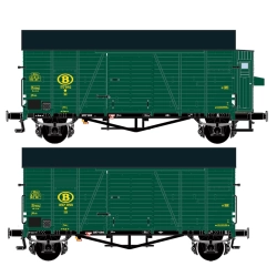 EXACT-TRAIN EX20795 Oppeln grün Bremserhaus (Gleitlager)Nr. 3325106, NMBS Oppeln grün (Gleitlager) Nr. 3327212, NMBS, Ep. III