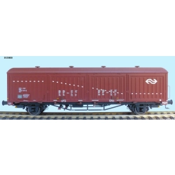 EXACT-TRAIN EX20808 Hbis Nr. 01 EUROP 84 225 3 071-9, 8 Sicken, braun, weisser Streifen, Aufschrift HCR 'Kobenhavn', NS, Ep. V