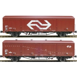 EXACT-TRAIN EX20823 2er-Set Hbis Nr. 01 EUROP 84 225 4 244-1, 3 Sicken, braun, gross Logo, Aufschrift 'Hamburg Altona' und Hbis Nr. 01 EUROP 84 225 4