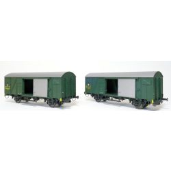 EXACT-TRAIN EX20947 2er-Set CFF Zk PTT Grün, SBB, Ep. IV