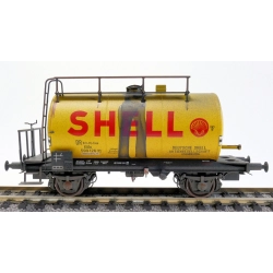 EXACT-TRAIN EX22056 30m3 Uedinger Kesselwagen Gelb Shell (Brudzony), DR-Zone, Ep. IIIa