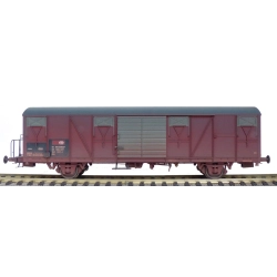 EXACT-TRAIN EX22067 Gbs Güterwagen EUROP mit kleinem SBB- Emblem, glattem Dach und Türen mit Sicken (Brudzony), SBB, Ep. V