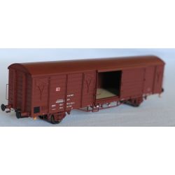 EXACT-TRAIN EX23070 Gbs 258 EUROP ex[1500] Güterwagen, 7 Sicken (zu öffnenden Türen), DB, Ep. V