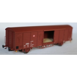 EXACT-TRAIN EX23071 Gbs 258 ex[1500] Güterwagen, 7 Sicken (zu öffnenden Türen), DB, Ep. VI