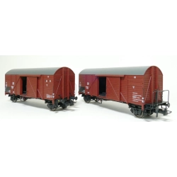 EXACT-TRAIN EX23600 Zestaw 2 wagonów Bremen Gmhs35 (Bremserbühner), Gmhs35, DRB, Ep. II