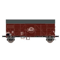 EXACT-TRAIN EX23644 DR Bremen Guterwagen Braun mit Endfelddiagonale Expresswagen Beschriftung, DR, Ep. IV