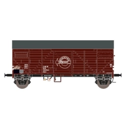 EXACT-TRAIN EX23644 DR Bremen Guterwagen Braun mit Endfelddiagonale Expresswagen Beschriftung, DR, Ep. IV