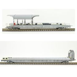 EXACT-TRAIN EX26006 2-er AC Grundset BLS Autoverladezug 2 Talbot (1xAuffahrwagenSdt und 1xRampenwagen Sdt), BLS, Ep. VI