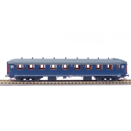 EXACT-TRAIN EX10007 Wagon pasażerski B6158 (berlinerblau, szary dach), NS, Ep. III