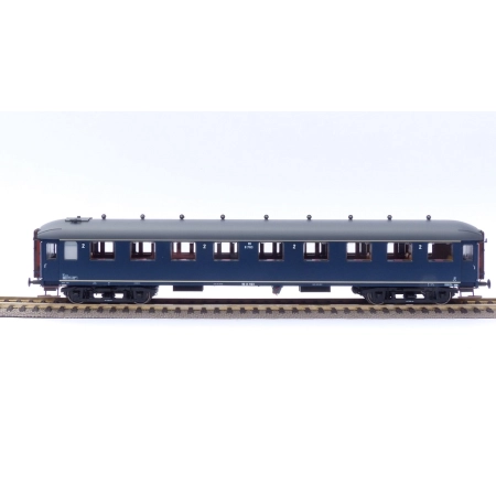 EXACT-TRAIN EX10016 Wagon pasażerski B7153 (berlinerblau, szary dach), NS, Ep. IIIb