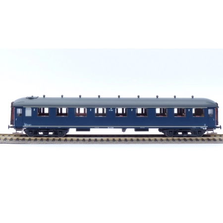 EXACT-TRAIN EX10018 Wagon pasażerski B7154 (berlinerblau, szary dach), NS, Ep. IIIb