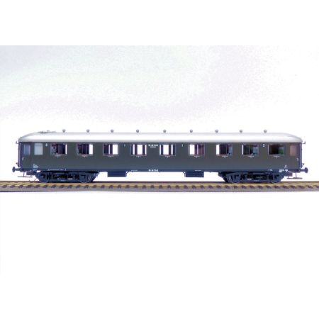 EXACT-TRAIN EX10021 Wagon pasażerski AB7542 (oliwkowy, srebrny dach), NS, Ep. IIIa