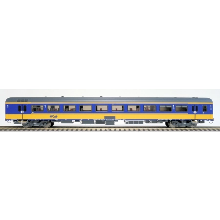 EXACT-TRAIN EX11015 ICRm Amsterdam - Breda für den Inlandseinsatz Reisezugwagen Apmz10 ( Farbe Gelb / Blau), NS, Ep. VI