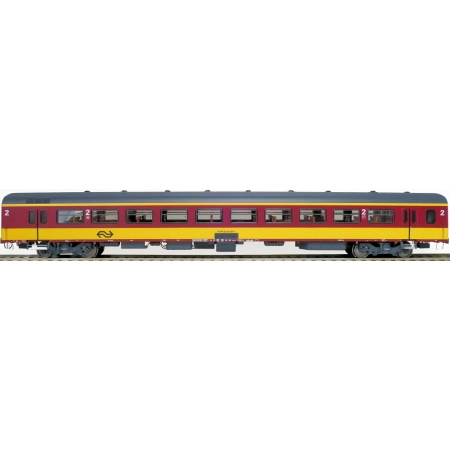 EXACT-TRAIN EX11082 ICR (Originalversion) für den Beneluxzug nach Belgien Reisezugwagen B ( Farbe Gelb / Rot), NS, Ep. IV