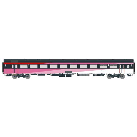 EXACT-TRAIN EX11131 ICRm Hispeed 1 (Amsterdam - Brussel) für die Hsl-Strecke eingesetzt Reisezugwagen A(Rot/Rose/Weiss), NS, Ep. V