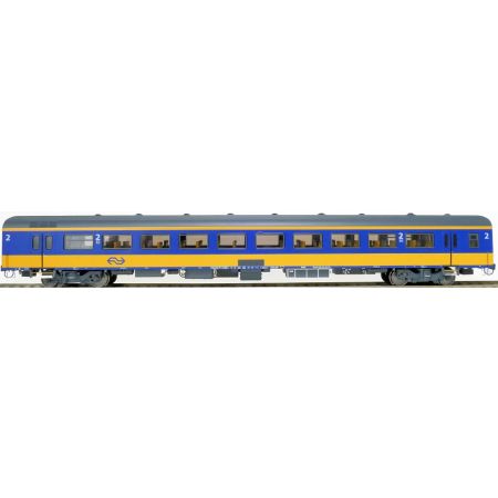 EXACT-TRAIN EX11175 ICRm Garnitur 4 Reisezugwagen B( Neue farbe Gelb / Blau)mit Beleuchtung und Figuren, NS, Ep. V