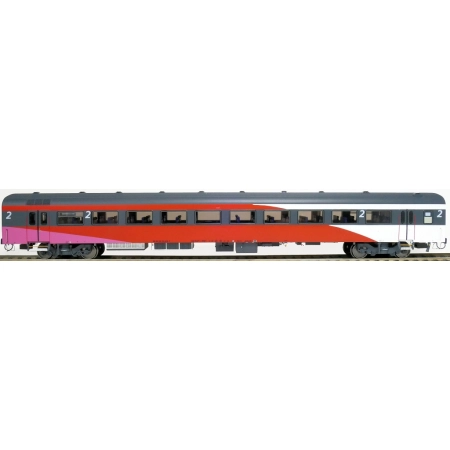 EXACT-TRAIN EX11184 ICRm Fyra 1 (Amsterdam - Brussel) für die Hsl-Strecke eingesetzt Endwagen B(Weiss/Rot/Rose) mit Beleuchtung und Figuren, NS, Ep. V