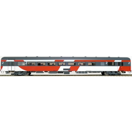 EXACT-TRAIN EX11187 ICRm Fyra 1 (Amsterdam - Brussel) für die Hsl-Strecke eingesetzt Gepäckwagen Bd(Rot/Rose/Weiss) mit Beleuchtung und Figuren, NS, E