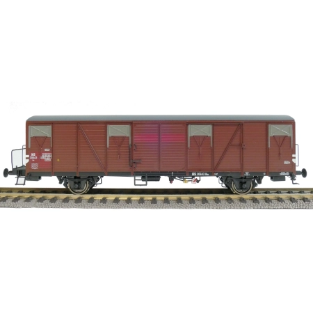 EXACT-TRAIN EX20188 HBS Dunkel Aluminium Luftklappen mit Bremserbühne. Mit farbigen Hintergründ und Aufschrift 'Rotterdam Feyenoord', NS, Ep. III
