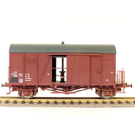 EXACT-TRAIN EX20295 Oppeln Hkms (Bremserbühne) (Militär / Frontfenster / Ofen / Rollenlager) , DR, Ep. IV