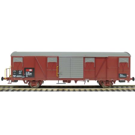 EXACT-TRAIN EX20440 Gbs Güterwagen mit kleinem SBB- Emblem, geripptem Dach und Türen mit Sicken, SBB, Ep. VI