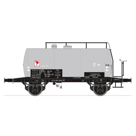 EXACT-TRAIN EX20539 Wagon cysterna 24m3 (lekka), srebrno-szary, PEC (ropa), PKP, Ep. IV