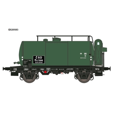EXACT-TRAIN EX20583 Wagon cysterna 24m3 o konstrukcji lekkiej mit Bremserhaus, CSD, Ep. III