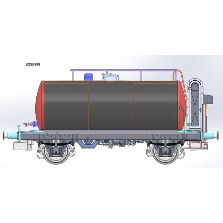 EXACT-TRAIN EX20599 Wagon cysterna 24m3 o konstrukcji lekkiej OREB Blau, ÖBB, Ep. III