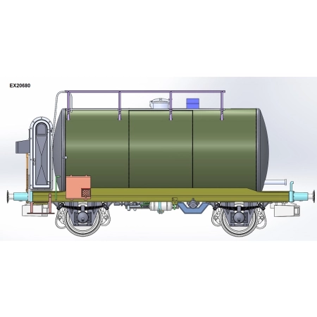 EXACT-TRAIN EX20680 Wagon cysterna 30m3 typu Uerdinger (lekka) BP Schwarz, DB, Ep. IV