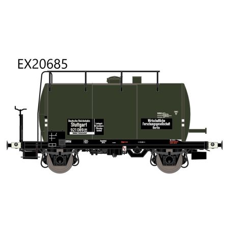 EXACT-TRAIN EX20685 Wagon cysterna 30m3 typu Uerdinger (lekka) Wifo Grün, DRB, Ep. II
