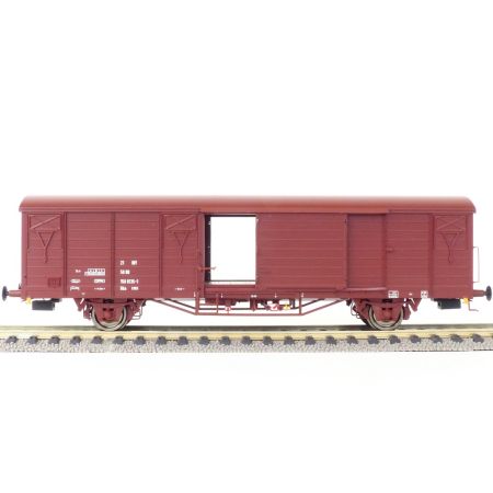 EXACT-TRAIN EX20707 Güterwagen Gbs [1500] 21 RIV 50 150 0135-1, 7 Sicken, Tür ohne Verstärkung (zu öffnenden Türen), DR, Ep. IV