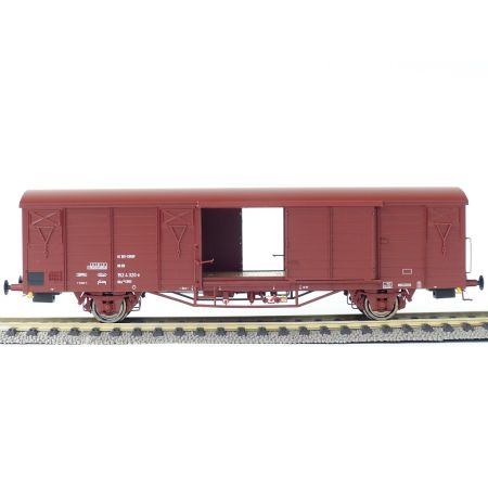 EXACT-TRAIN EX20709 Güterwagen Gbs258 01 RIV-EUROP 80 152 5 035-2, 7 Sicken, Tür mit Verstärkung (zu öffnenden Türen), DB, Ep. VI