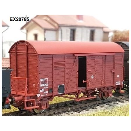 EXACT-TRAIN EX20785 Oppeln mit Bremserbühne rot mit französischen Lager, SNCF, Ep. III