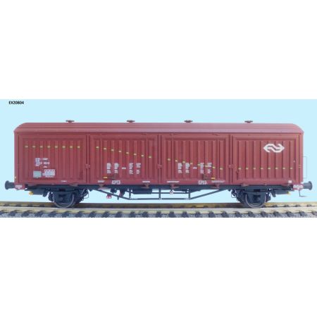 EXACT-TRAIN EX20804 Hbis Nr. 01 EUROP 84 225 3 183-2, 8 Sicken, braun, grüner Streifen, Aufschrift 'Bellinzone', NS, Ep. IVb