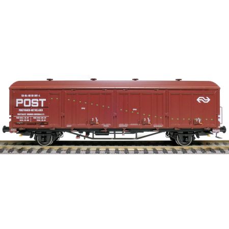 EXACT-TRAIN EX20824 Postwagen Nr. 50 84 006 9 001-4, 3 Sicken, braun, grüner Streifen, NS, Ep. IVa