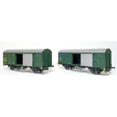 EXACT-TRAIN EX20947 2er-Set CFF Zk PTT Grün, SBB, Ep. IV