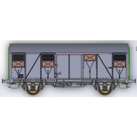 EXACT-TRAIN EX21070 Gmms40 EUROP aluminium Luftklappen Form A, DB, Ep. III