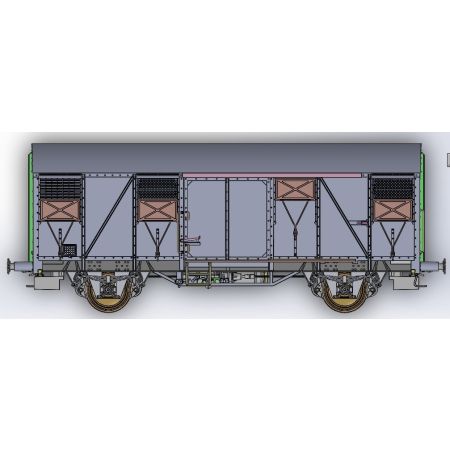 EXACT-TRAIN EX21074 .Gs 210 EUROP graue aluminium Luftklappen Form A, DB, Ep. IV