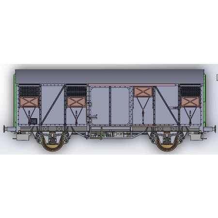 EXACT-TRAIN EX21074 .Gs 210 EUROP graue aluminium Luftklappen Form A, DB, Ep. IV