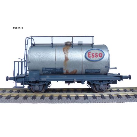 EXACT-TRAIN EX22011 Wagon cysterna 30m3 typu Uerdinger ESSO Weiss 528 522 (Brudzony), DR-Zone, Ep. IIIa