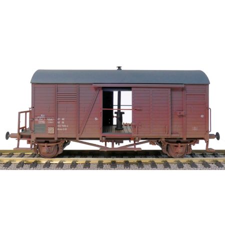 EXACT-TRAIN EX22047 Oppeln Hkms mit Bremserbuhne Nr. 222 7466-4 (Brudzony), DR, Ep. IV