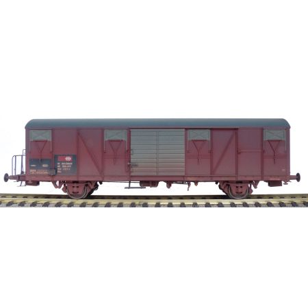 EXACT-TRAIN EX22067 Gbs Güterwagen EUROP mit kleinem SBB- Emblem, glattem Dach und Türen mit Sicken (Brudzony), SBB, Ep. V