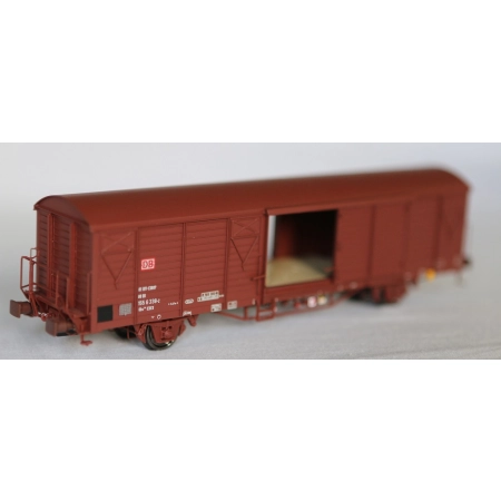 EXACT-TRAIN EX23081 Gbs 264 ex[1554] Güterwagen, 11 Sicken (zu öffnenden Türen), DB, Ep. VI