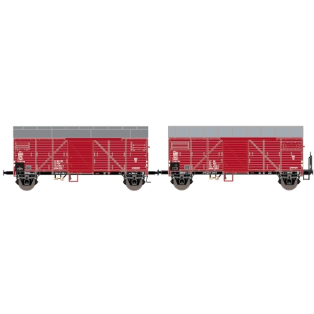 EXACT-TRAIN EX23715 Zestaw 2 wagonów towarowych Bremen, PKP, Ep. IVa