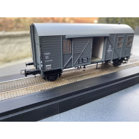 EXACT-TRAIN EX23720 Wagon towarowy Pwgs44 Bremen Ft 0801596 (szary), PKP, Ep. III