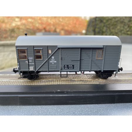 EXACT-TRAIN EX23720 Wagon towarowy Pwgs44 Bremen Ft 0801596 (szary), PKP, Ep. III
